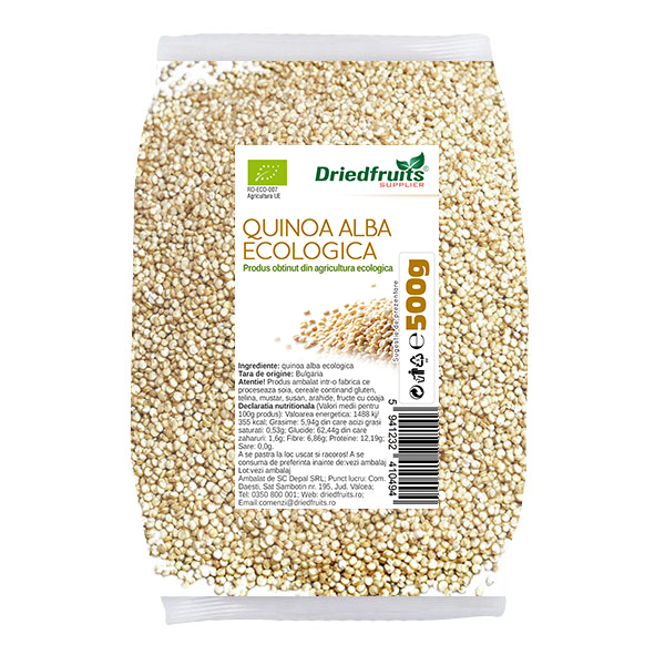 Quinoa alba BIO - 500 g imagine produs 2021 Dried Fruits